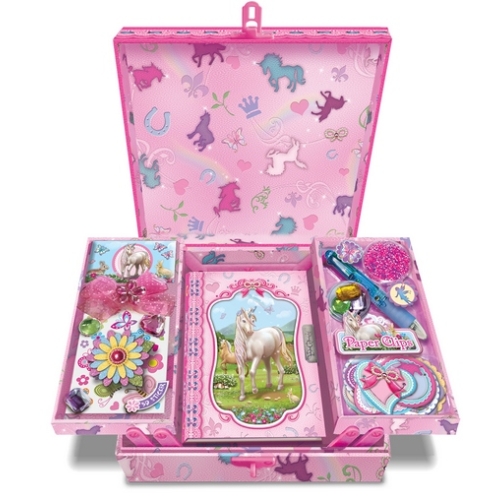 Zestaw w pudełku z półkami jednorożec 8166